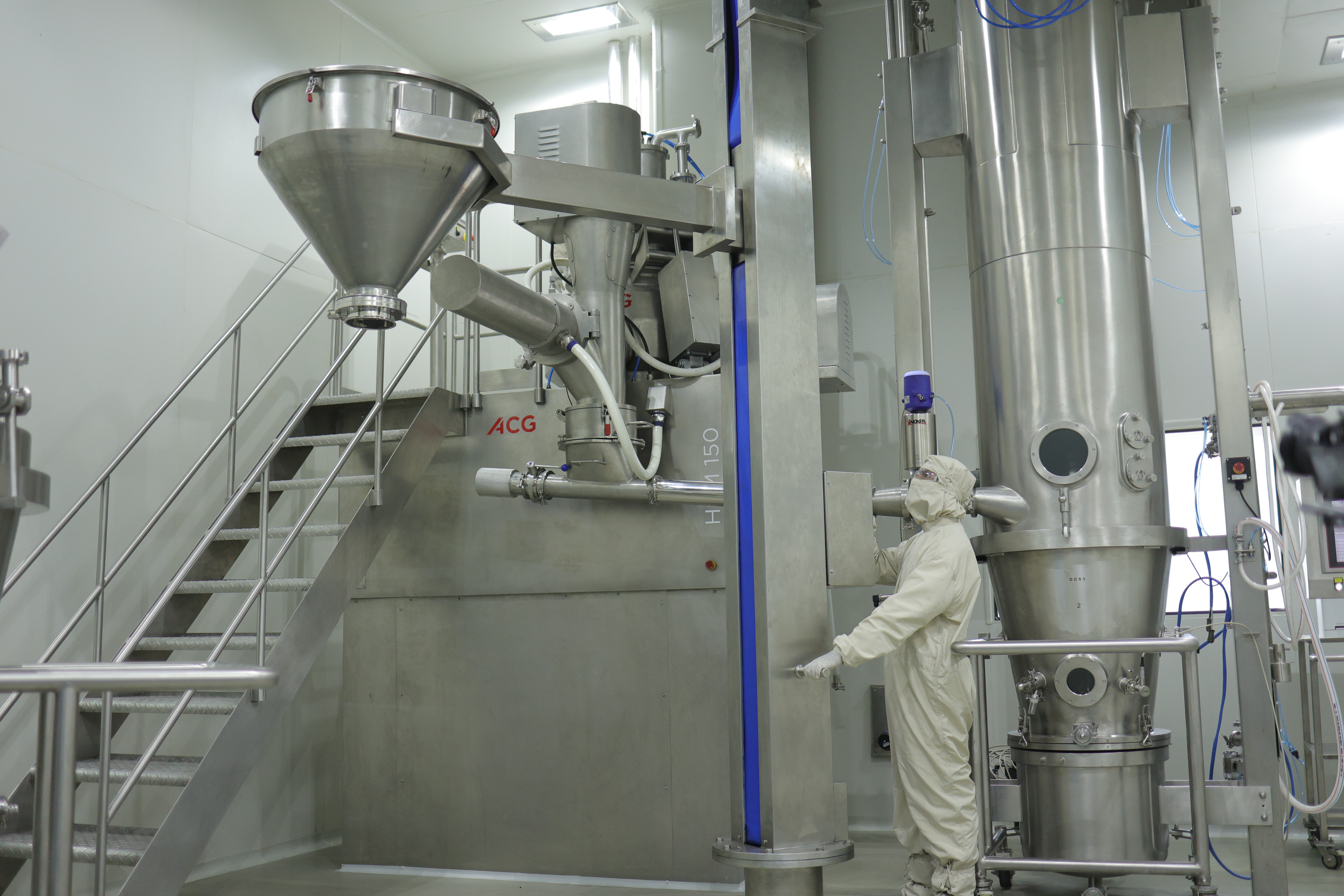 Dycine Pharma facility — granulation line