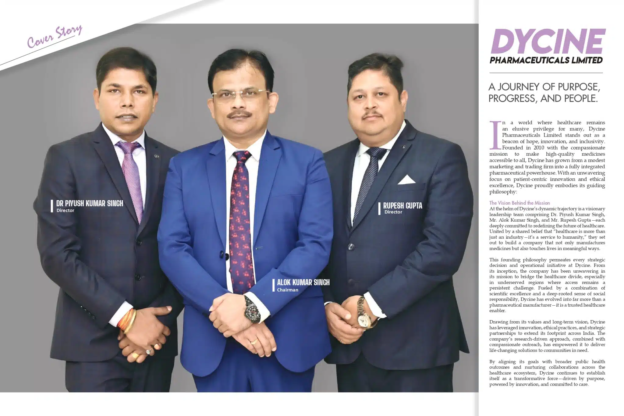Dycine Pharmaceuticals — A Decade of Innovation, Inclusion & Impact